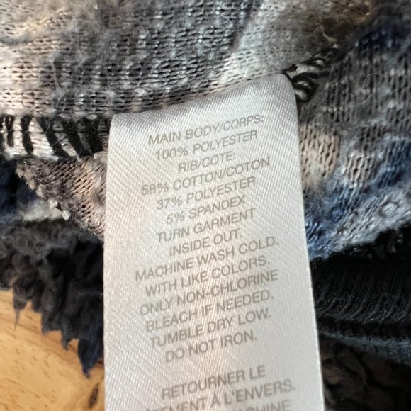 Z by Zella Urban Camo Print Faux Shearling Fleece Pullover Teddy Hoodie Size XS - Picture 11 of 13